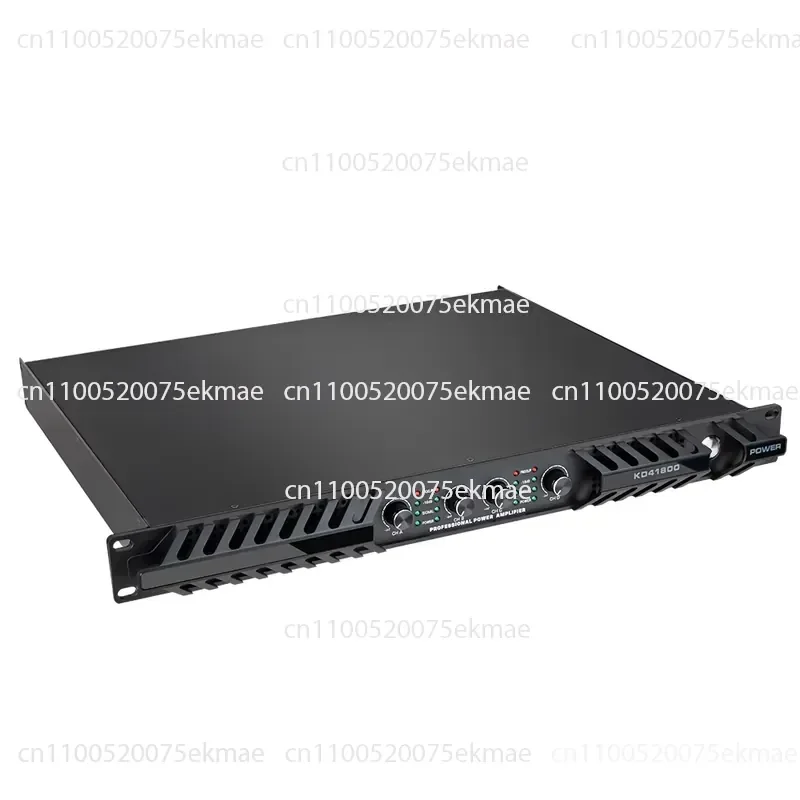 Professional Audio Digital Power Amplifier 4-Channel Class D High Power Amplifier 1800W 1U Size Audio Equipment