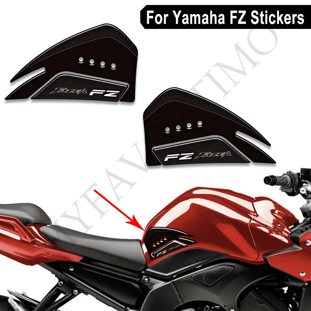 

For Yamaha FAZER FZ6 FZ6N FZ8 FZ8N FZ1 FZ07 FZ09 FZ10 Motorcycle Protection Tank Pad Grips Gas Fuel Oil Kit Knee Decals Stickers