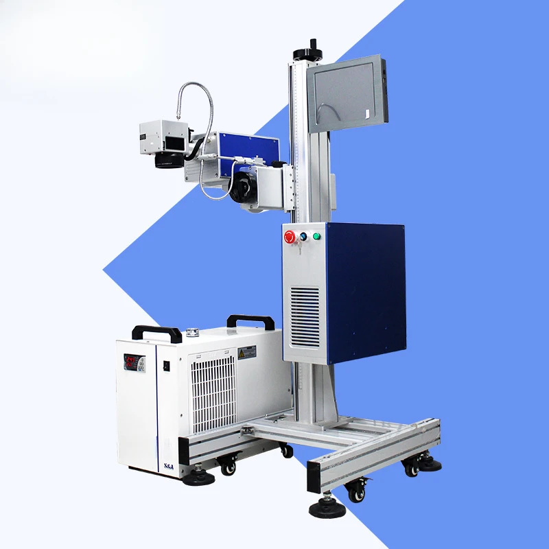 UV Laser Flying Bottle Engraving Date Plastic Bag Mask Marking Machine Assembly Line Coding Machine - Image 2