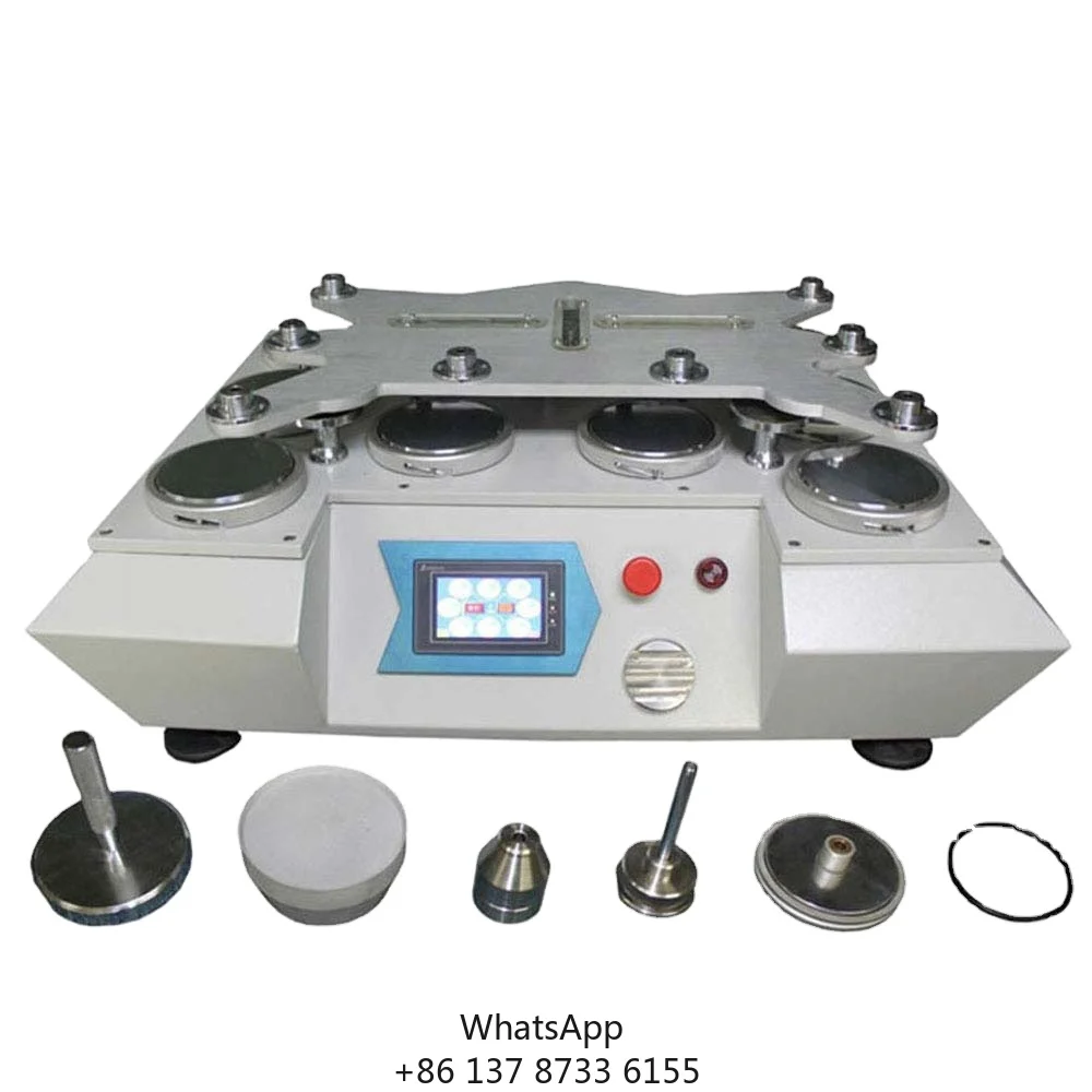 Artificial Leather Pilling Martindale Abrasion And Wear Test Machine/ Nine Heads Martindale Abrasion And Pilling Tester