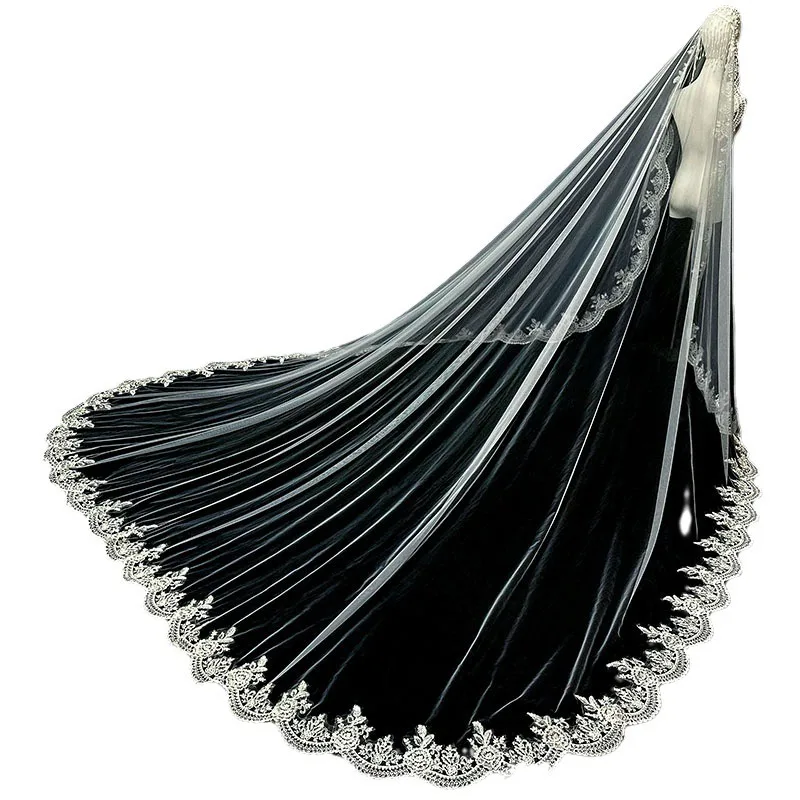 New fringed pearl headgear, long trailing headgear
