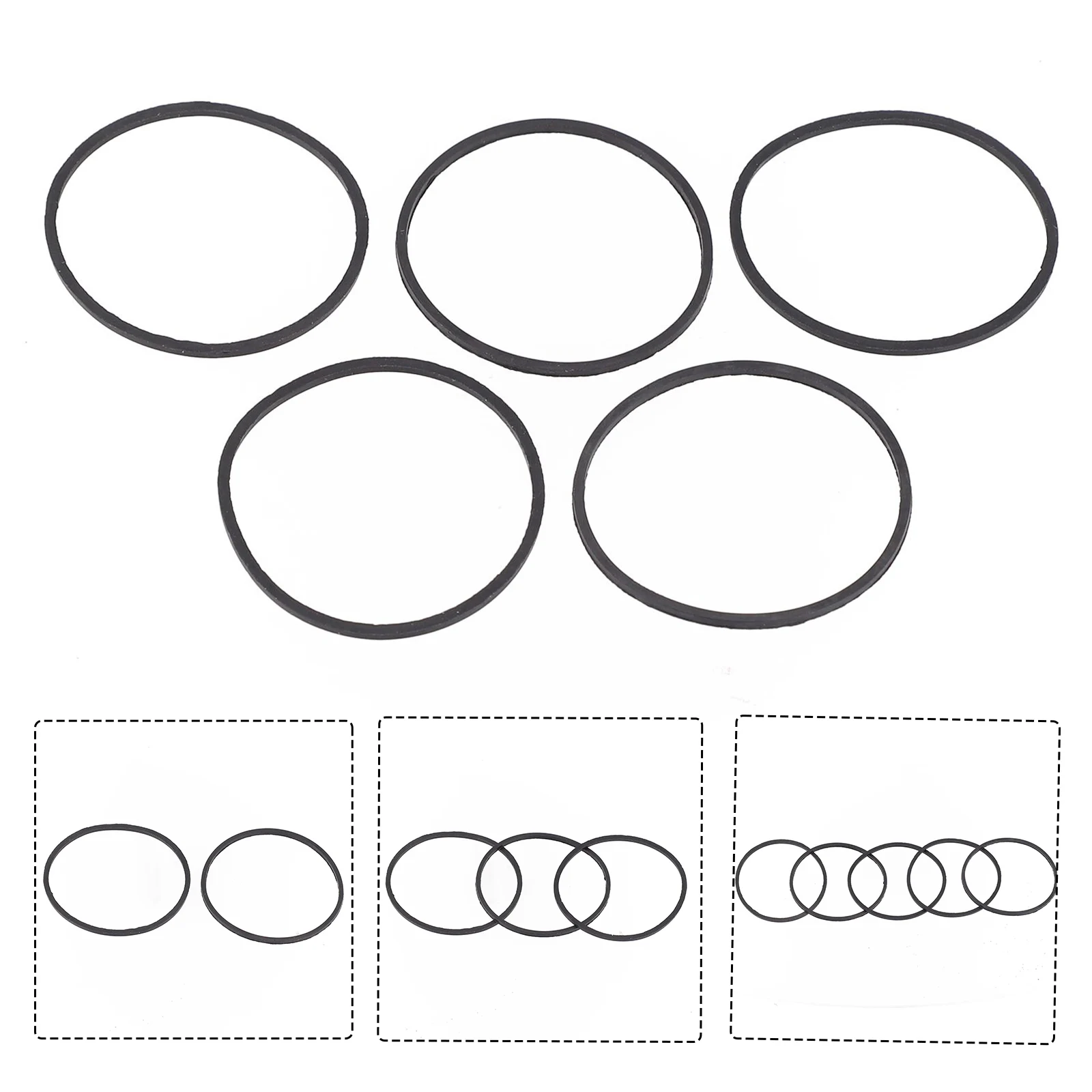 5× Rubber Carburetor Float Bowl Gaskets O-Ring For Carb #693981&280492 Seal Ring Gaskets Auto Carburetor Lawn Mower Garden Tool