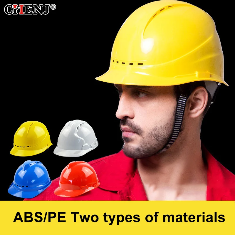 

1 Piece Breathable Industrial Climbing Helmet Construction Safety Helmet Hard Hat Thicken Anti Strong Rolling Adjustable Helmet
