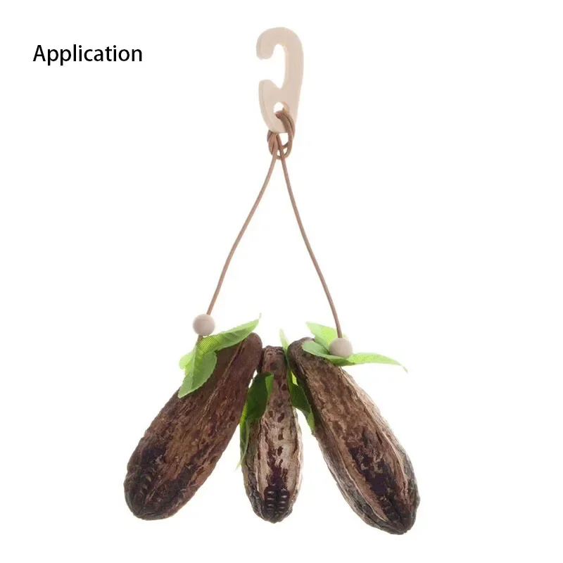 Natural Material Pet Parrot Toy Bird Paw Grinding Biting Wooden Toys Pet Parrot Macaw Hammock Bird DIY Toy - view 4