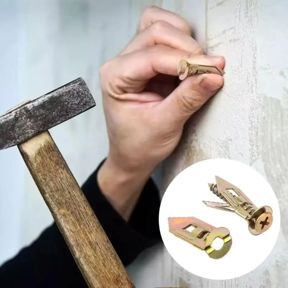 

Hollow Wall Plug Nail-in Hammer Driver Screw Self Drilling Galvanized Self-Tappe Screw Kit Rust-proof Hardness Metal Wall Screw