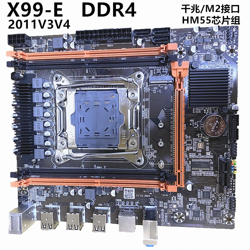 New X99 computer main board ECC DDR4 memory LGA2011-V3 pin E5 main board 2650 2670V4cpu