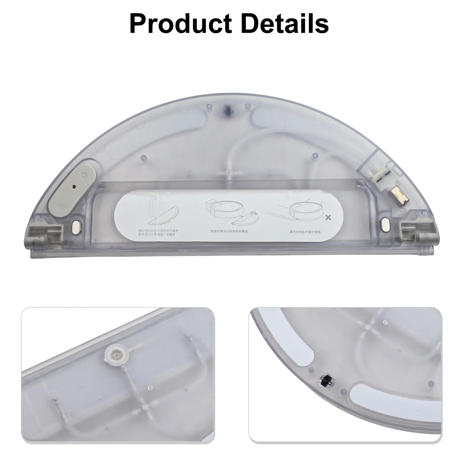 1pc Replacement Mop Water Tank Transparent Leakproof For F9 RVS5-WH0 Robot Vacuum Cleaner Spare Part Accessories