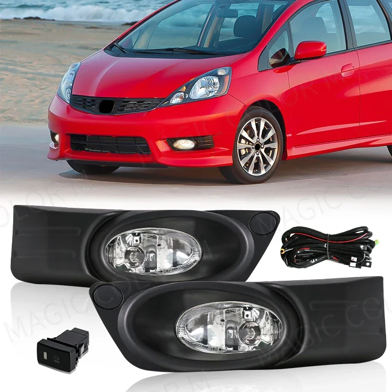 LED Fog Lamp For Honda Fit / Jazz Shuttle 2011 2012 2013 2014 2015 2016 DRL Daytime Running Light Car Front Bumper Halogen Light