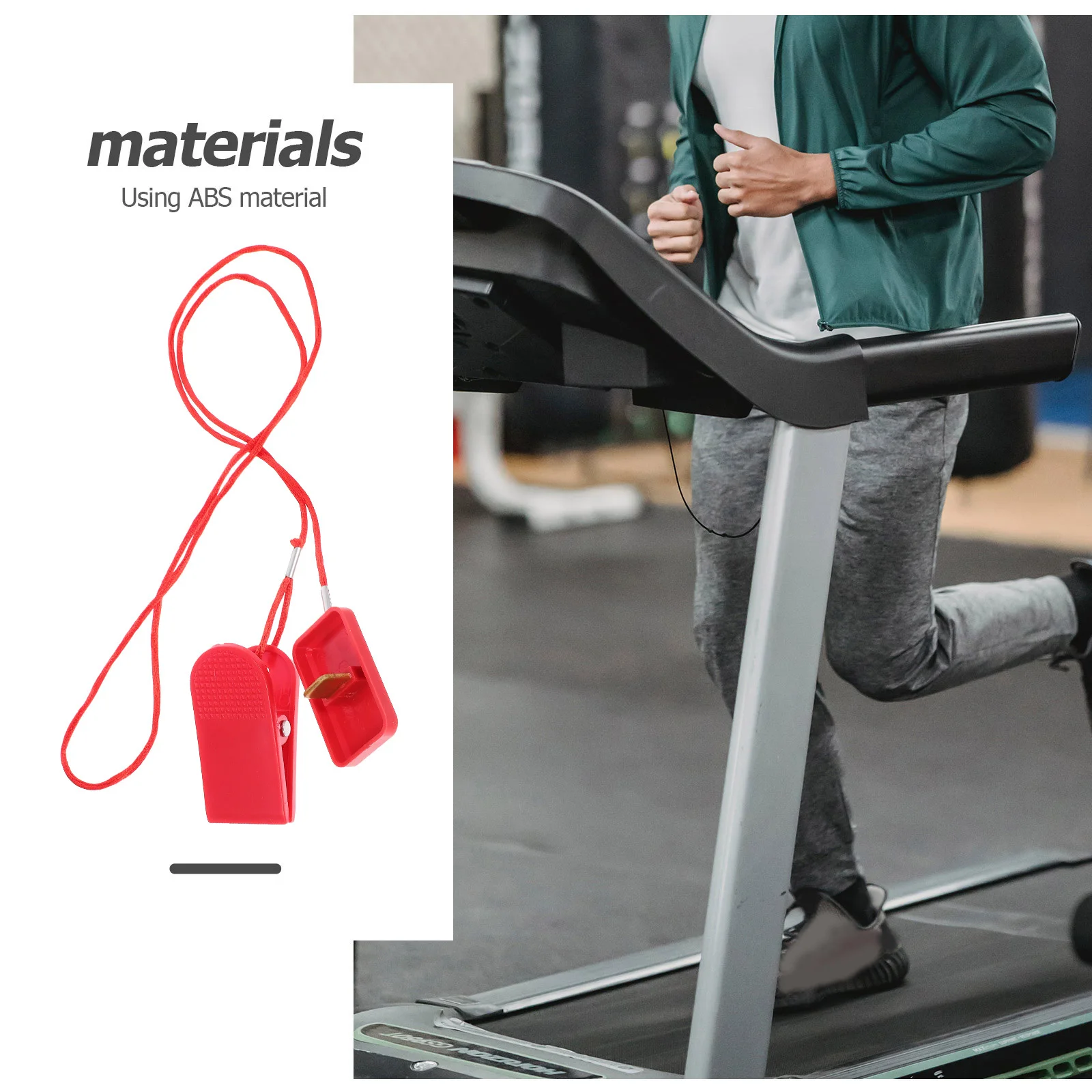 

Treadmill Magnetic Safety Key Replacement Emergency for Running Machine Durable Security Device Treadmill