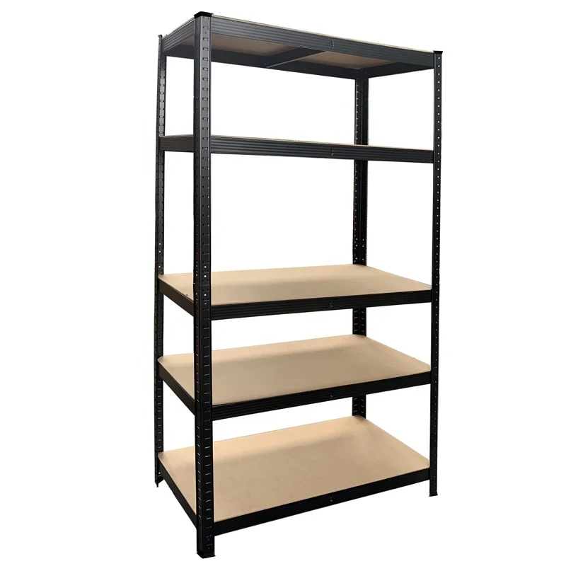 

Popular 5 Level Boltless Style MDF Shelves Powder Coated Metal Rack