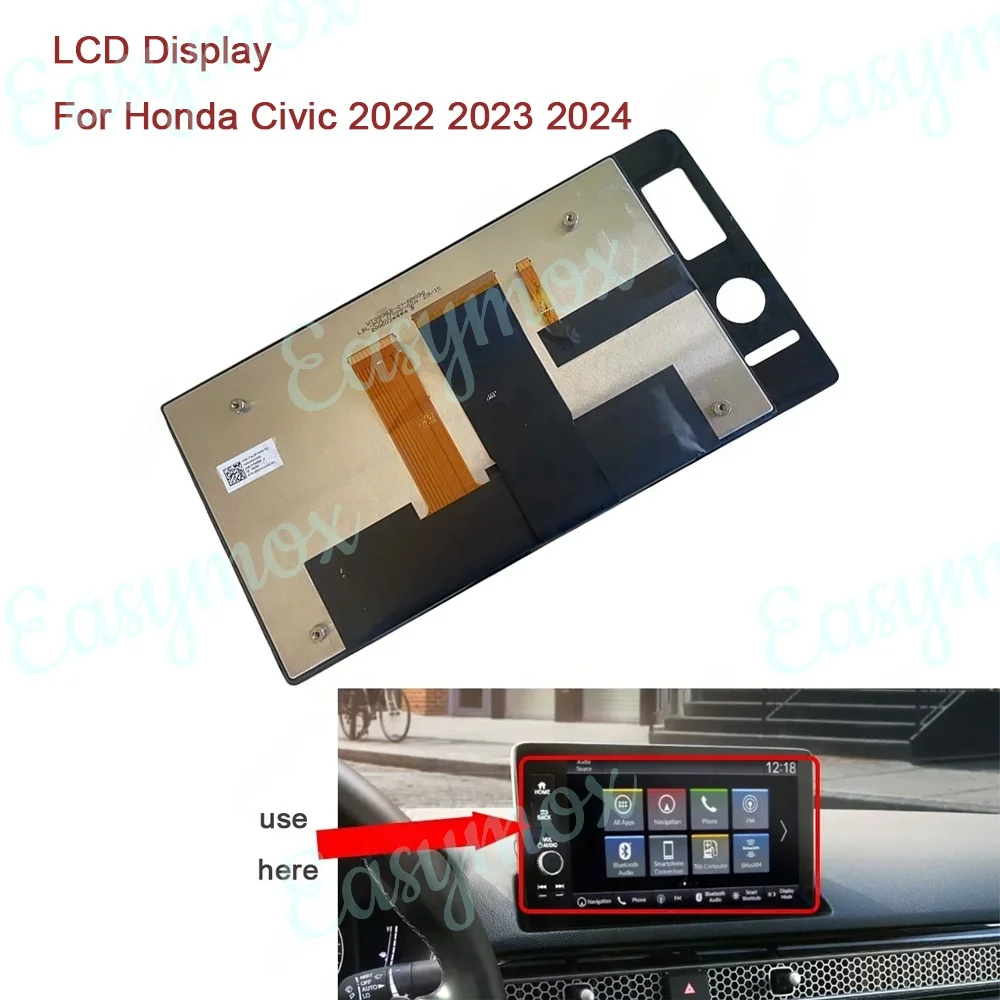 

9" LCD Display With Touch Panel for Honda Civic 2022 2023 2024 Navigation Information Radio Media GPS Screen