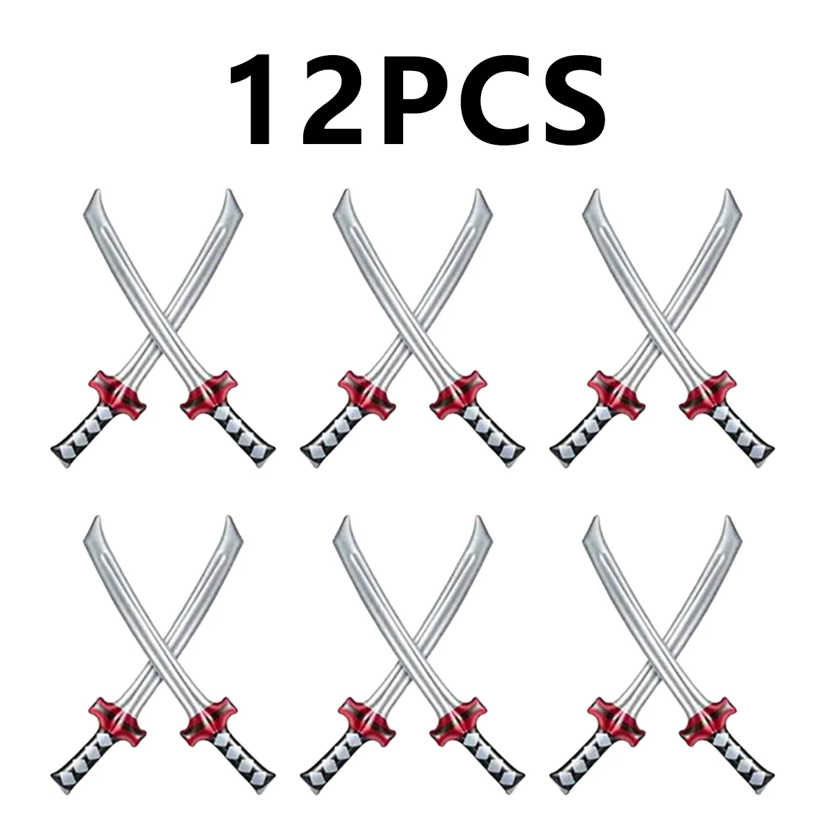 12 Stück aufblasbares Ninja-Samurai-Schwert, aufblasbares Samurai-Schwert-Spielzeug, aufblasbares Samurai-Schwert-Spielzeug – Detail 1