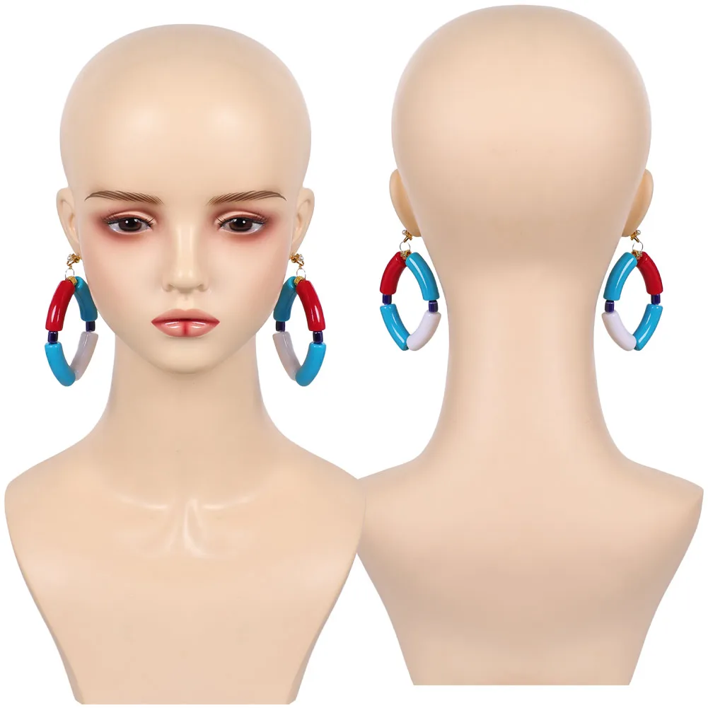 Jeu de chasseur SF 6 Cosplay Elena boucles d'oreilles Bracelet jeu de rôle Hallowma fête carnaval jeu de rôle accessoire Costume tenues accessoires