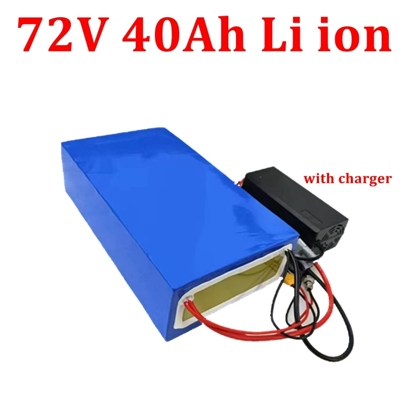 

JJ 72v 40Ah li-ion battery bluetooth BMS APP lithium ion for 5000w electric snowmobile Mountain bike tractor Motorcycle scooter