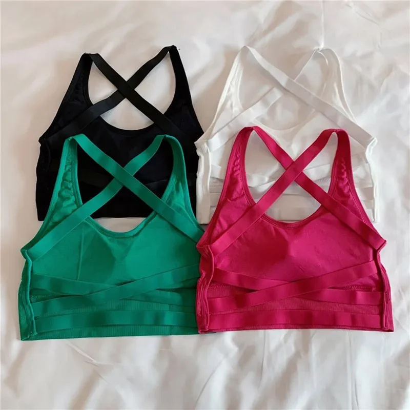 Sexy Sports Bra Yoga Bra Fitness Top Women Seamless High Impact Sports Bra Sports Underwear Push-Up  Sportswear Bralette