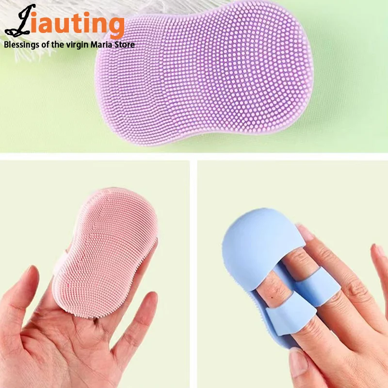 3PCS MINI Finger แปรงล้างหน้าซิลิโคนแปรงจมูกทําความสะอาดลบแต่งหน้าล้างหน้าเครื่องสําอางค์แปรงเครื่องมือ