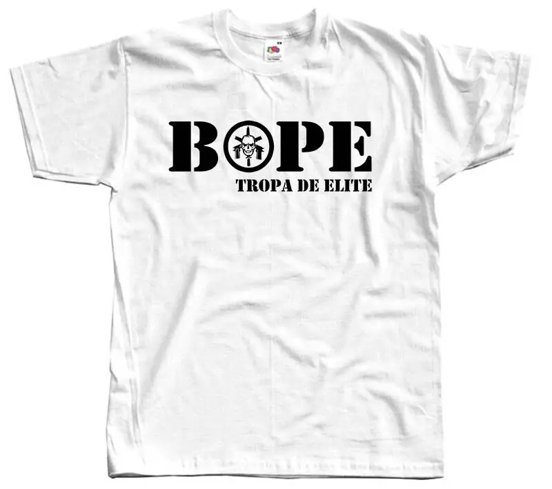 Brazil BOPE Tropa De Elite Special Force T-Shirt Short Sleeve Casual 100% Cotton TShirt