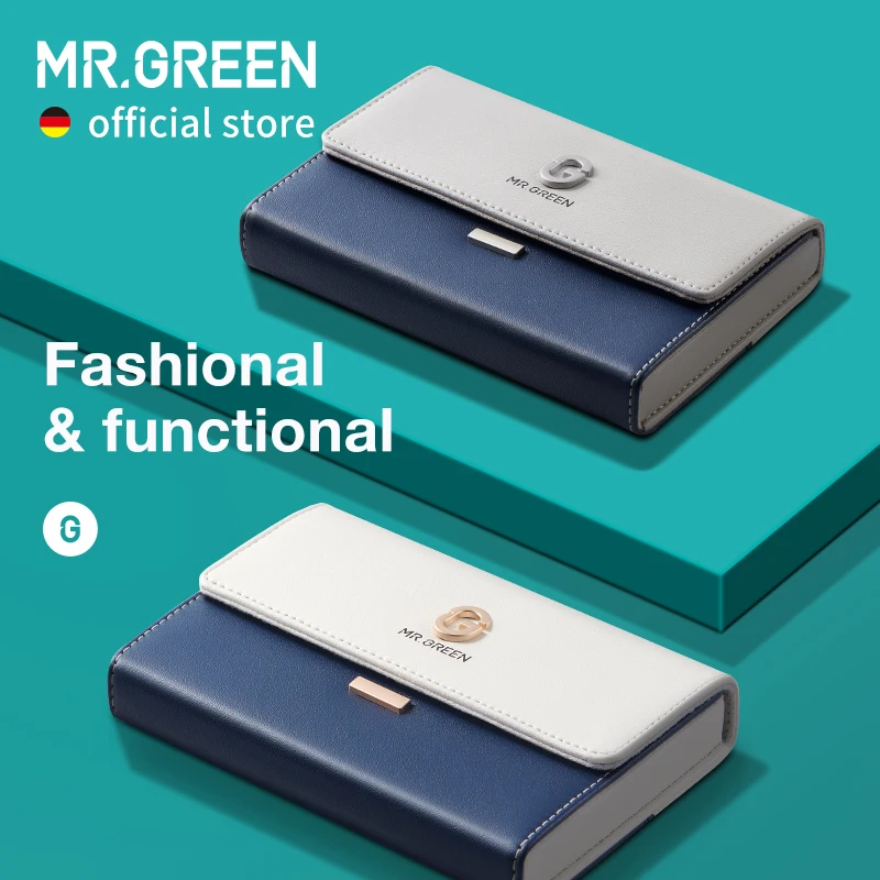 MR.GREEN Manicure Sets Nail Clipper Set 8 in 1 Pedicure Kits Stainless Steel Personal Care Tools with Microfiber Leather Case