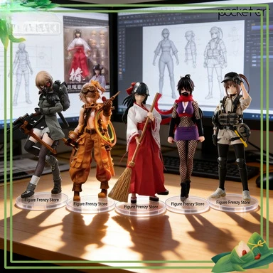 

HASUKI - Серия Original Pocket Art: «Божественная кошка, прыгающая» - Коллекционная модель подвижной гуманоидной фигурки демонической ведьмы Чун