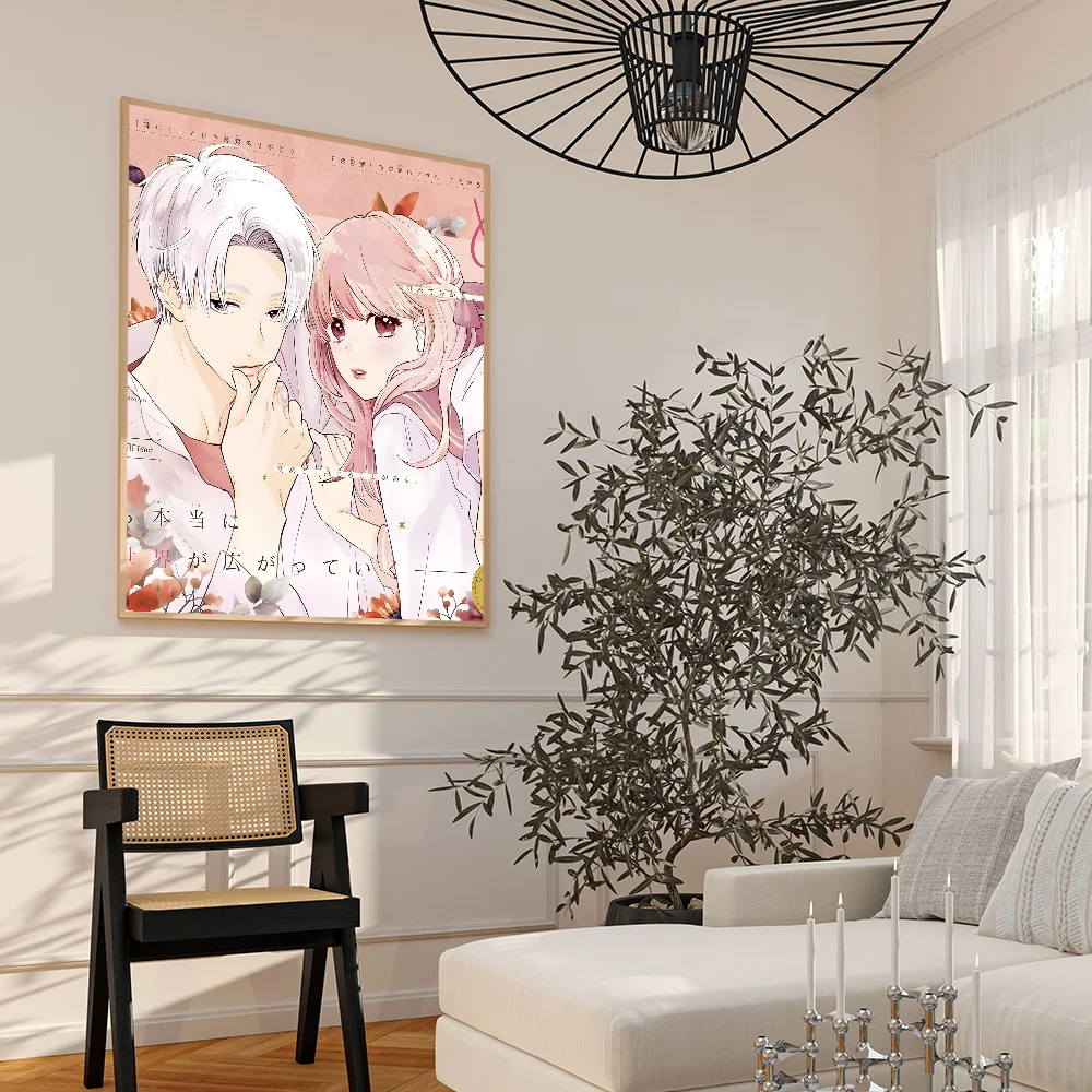 Un segno di amore Anime autoadesivo Art Poster Whitepaper Sticker fai da te Room Bar Cafe Wall Decor