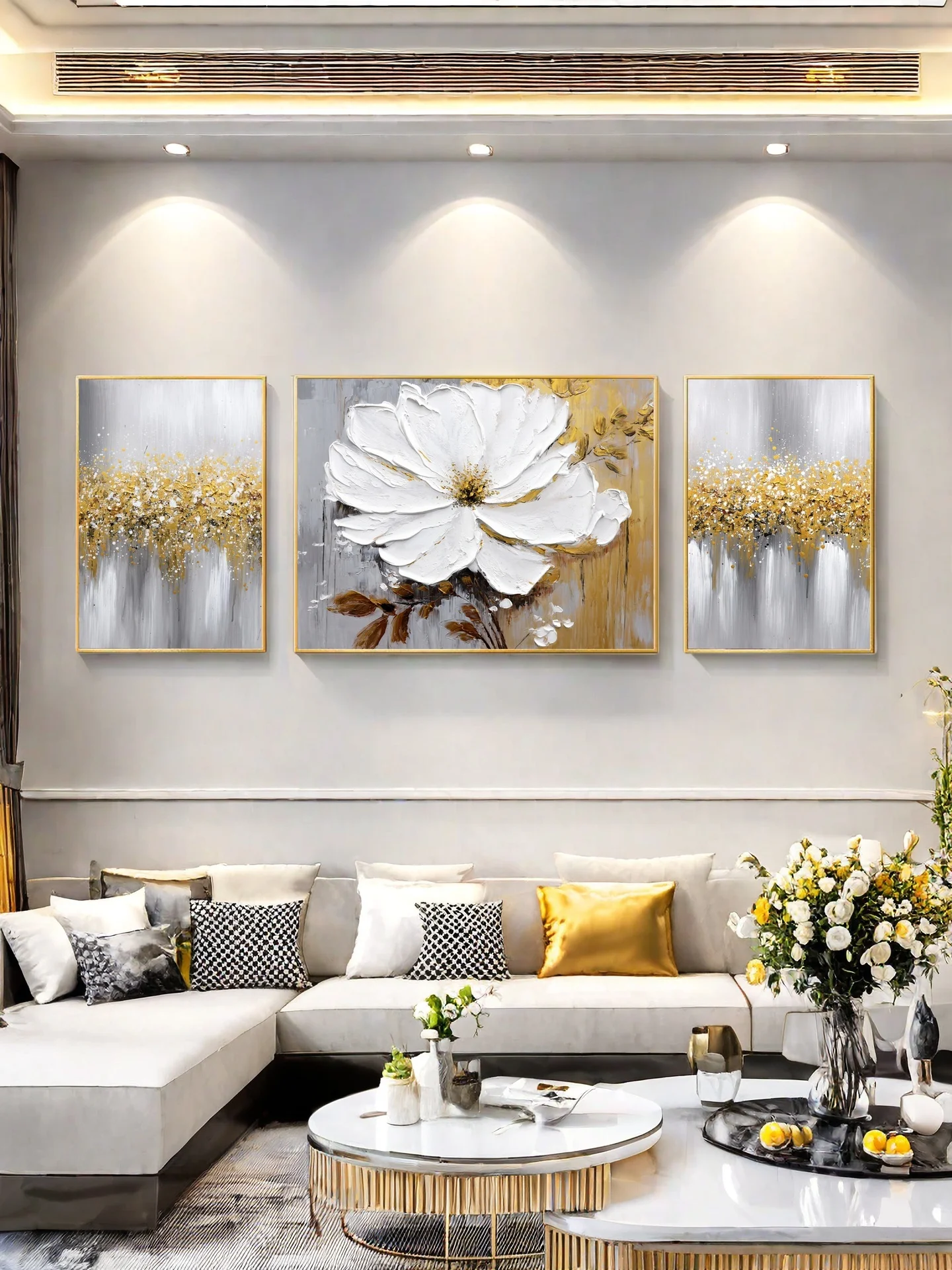 3D Textured Floral Oil Painting 6