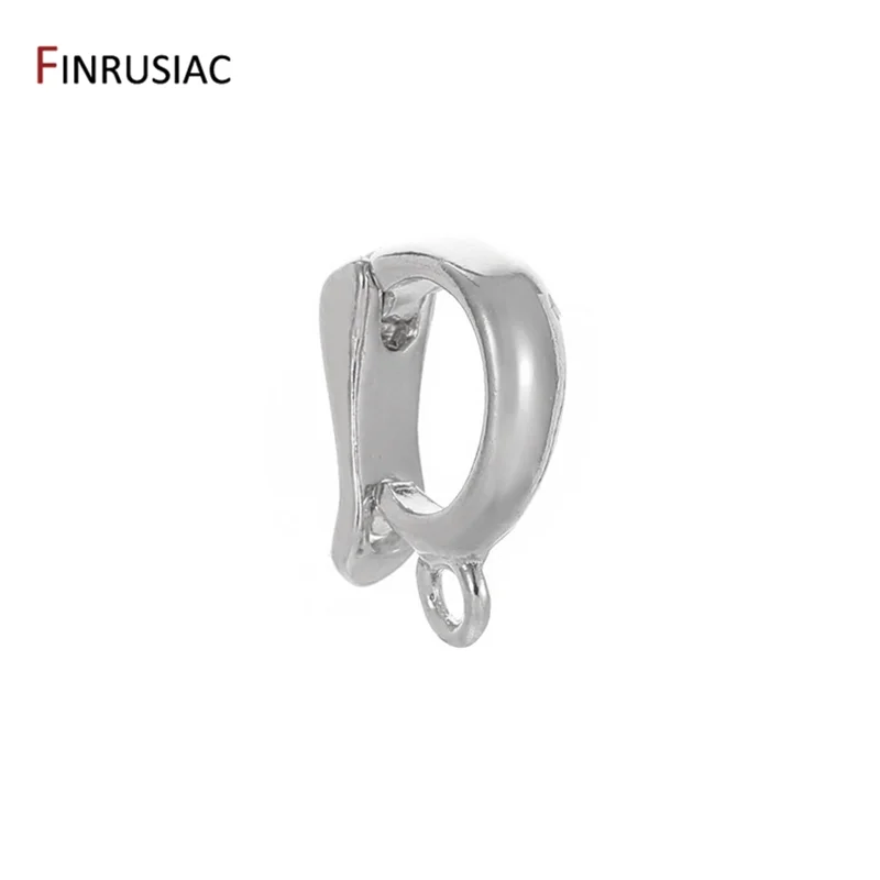 쥬얼리 제작 용품, 14K 금도금 펜던트 베일, 부드러운 커넥터 패스너, DIY 목걸이 제작 액세서리 파인딩