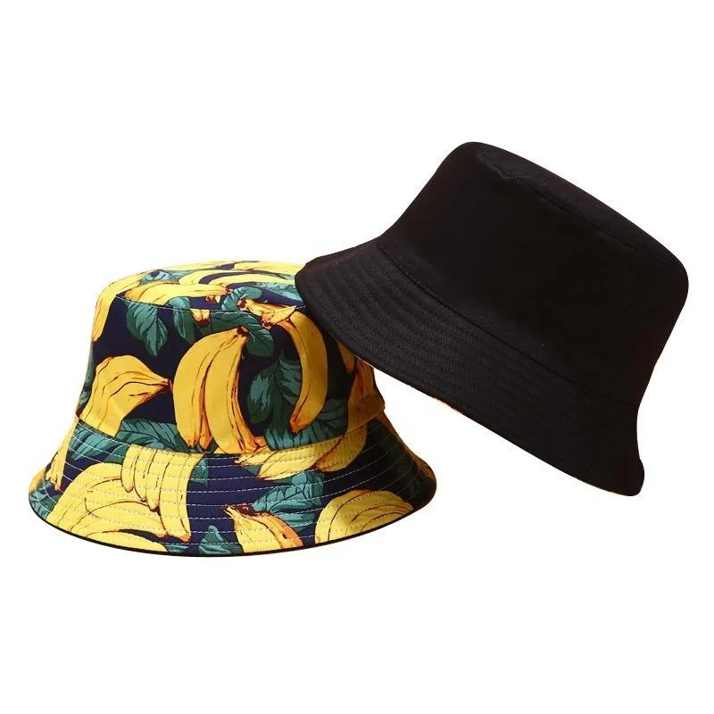 Printed Fruit Pattern Fisherman Hat