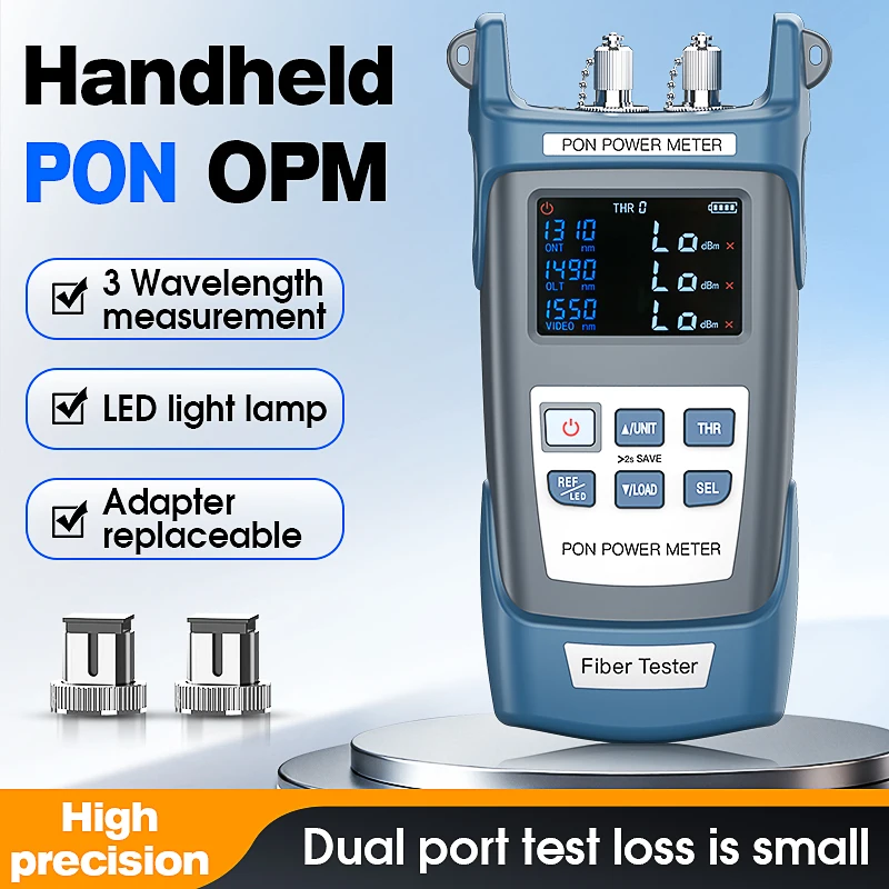 

COMPTYCO AUA-350U/AUA-350A PON Optical Power Meter FTTX/ONT/OLT 1310nm/1490nm/1550nm Fiber Optic Cable Testing Tool PON OPM
