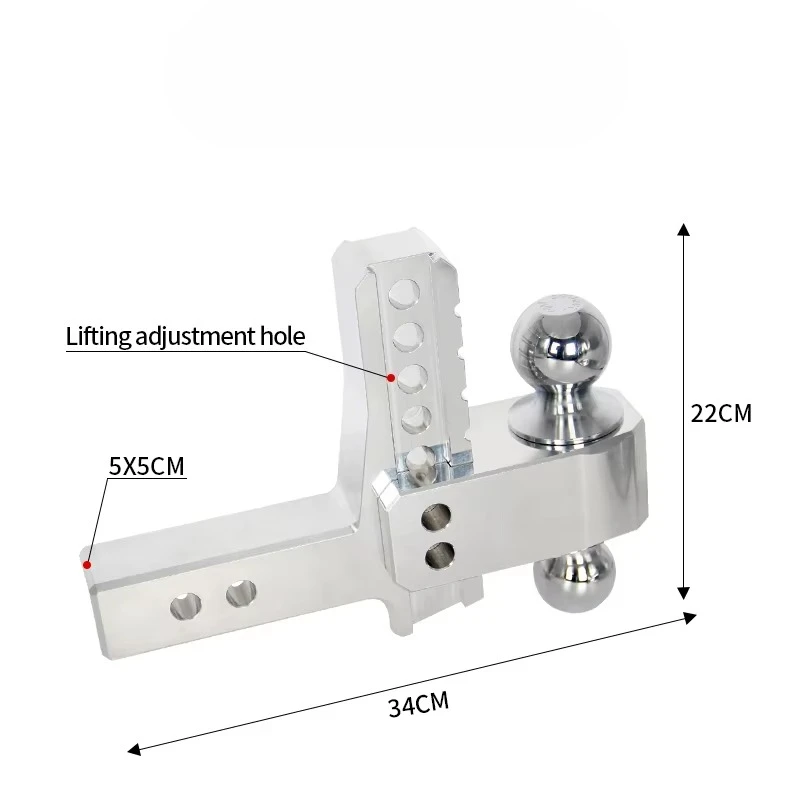 تجديد سحب هوك أجزاء الملحقات قابل للتعديل 2-5/16 بوصة سبائك الألومنيوم تزوير وصلة مقطورة الكرة جبل 12500 رطل الحمولة
