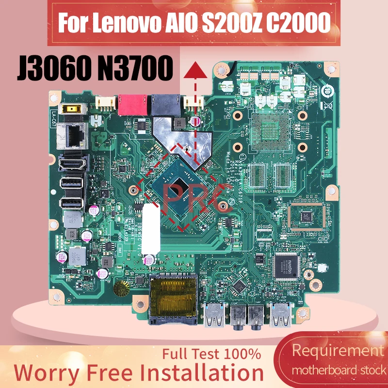 LA-C671P para LENOVO S200Z C2000 placa base para ordenador portátil J3060 N3700 00UW292 placa base para portátil