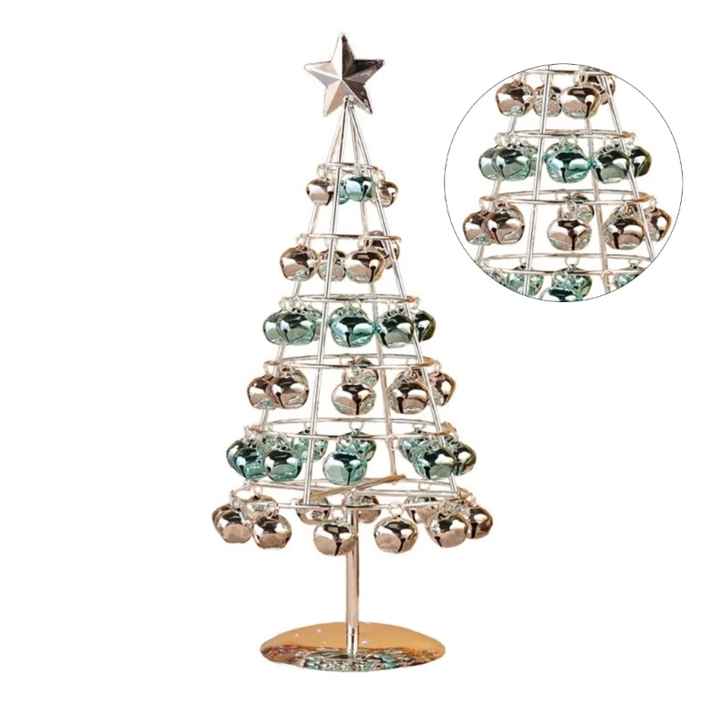 Festive Wrought Iron Artificial Christmas Tree Decorative Metal Figurine Crafts Drop shipping