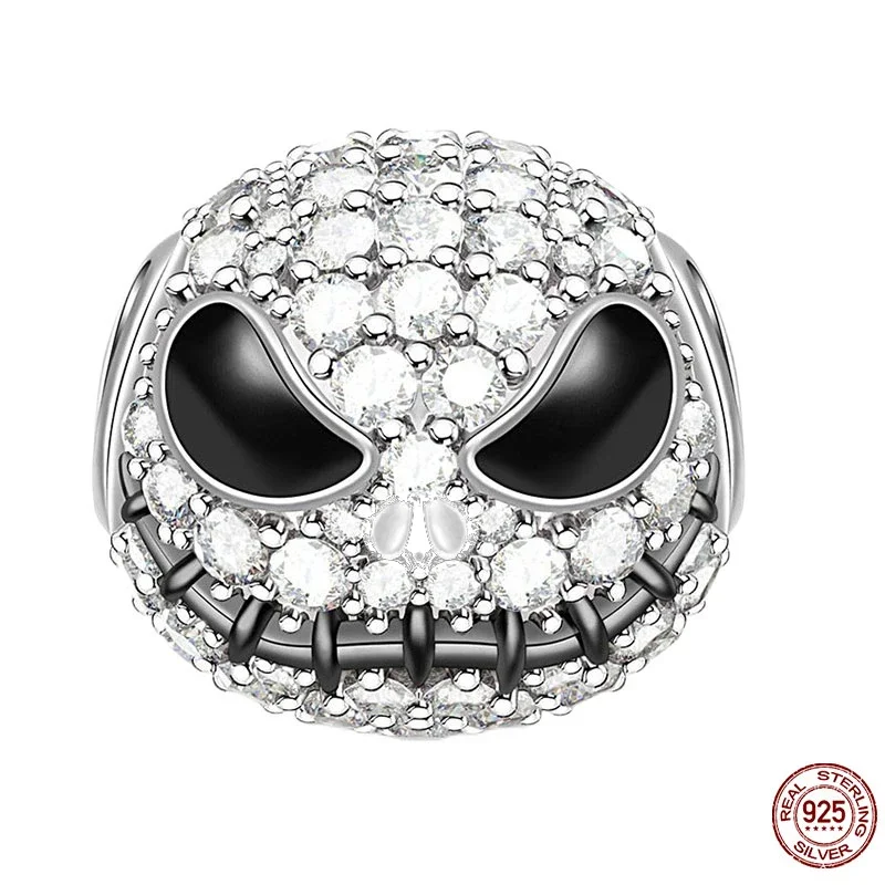 925 Sterling Silver Halloween Charms Demon Pumpkin Terror Beads Fit Original Charm Bracelet DIY for Women Jewelry Making Gift