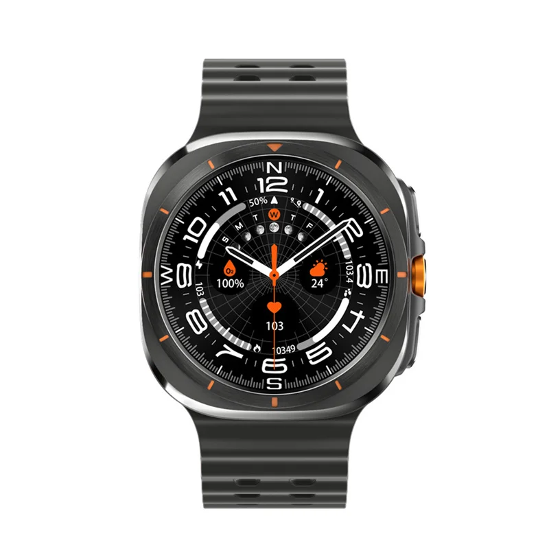 Reloj inteligente AMOLED Ultra 7 W7 Ai Dail menú 3D brújula SOS hombres mujeres Bluetooth llamada carga inalámbrica reloj inteligente deportivo
