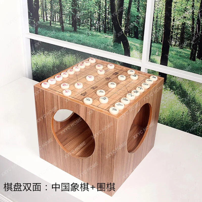 LNew Chinese dual-purpose backgammon tatami bay window table simple modern fashion