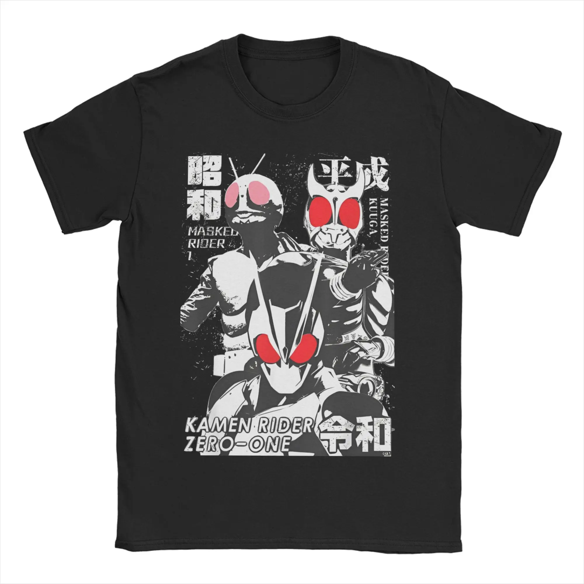 Men Women's T-Shirts Kamen Rider the Beginning of Three Eras Cotton Tee Shirt Short Sleeve  T Shirts Round Collar Clothes