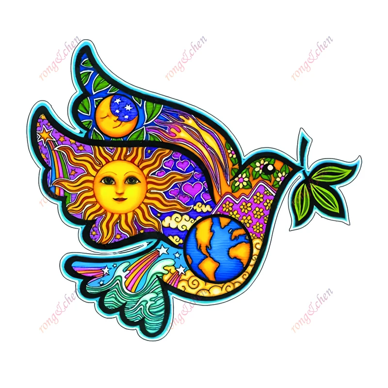 

Funny Car Sticker Life Adorable Dove for Car Motorcycle Racing Helmet Laptop Trunk Body Car Window Surfboard PVC Vinyl Decals