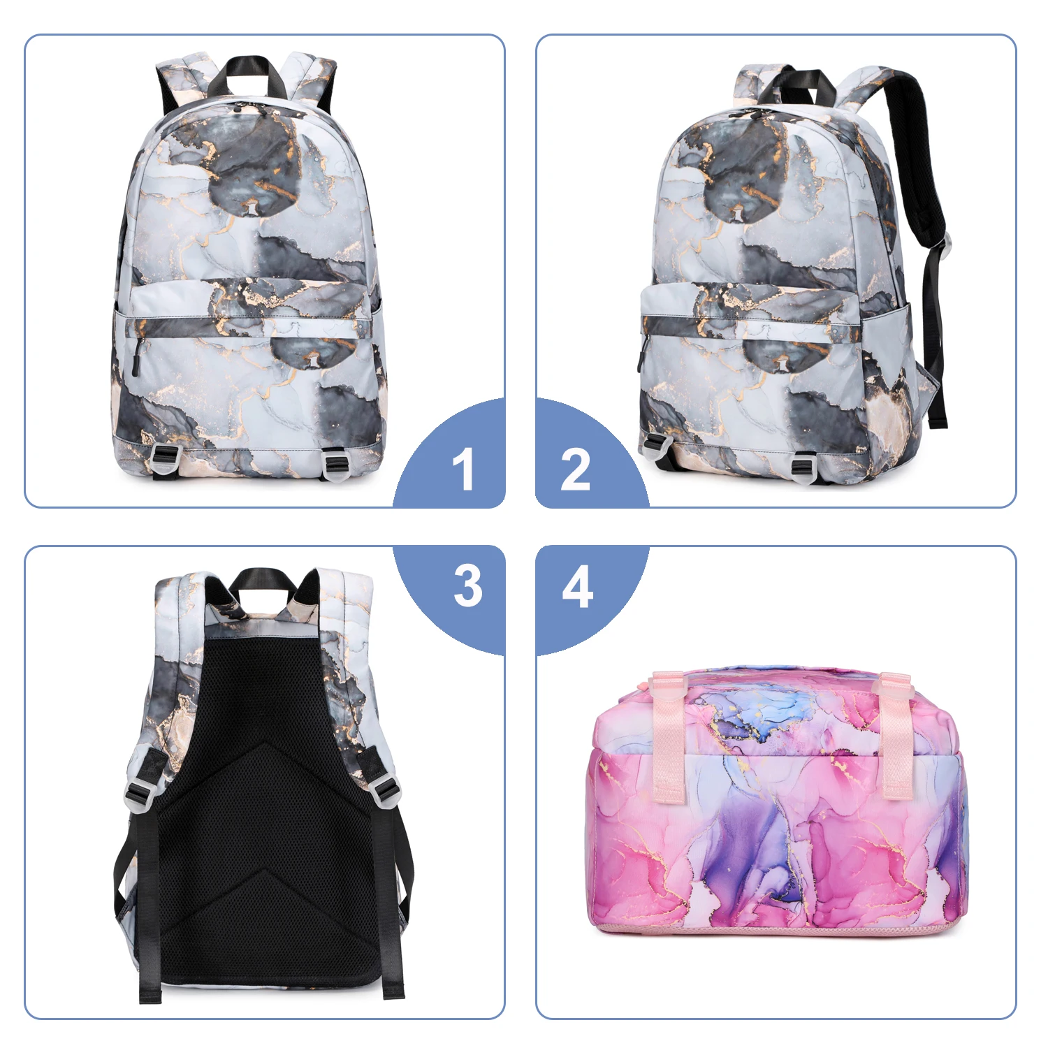กระเป๋าเป้สะพายหลังสำหรับนักเร - School Backpack Teen บทวิจารณ์และราคา