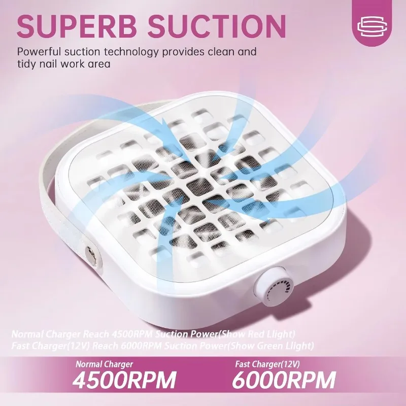 

Сборщик порошка для ногтей Mini C Тип Вентилятор для сбора пыли Мощный пылесос Инструмент для маникюра и педикюра