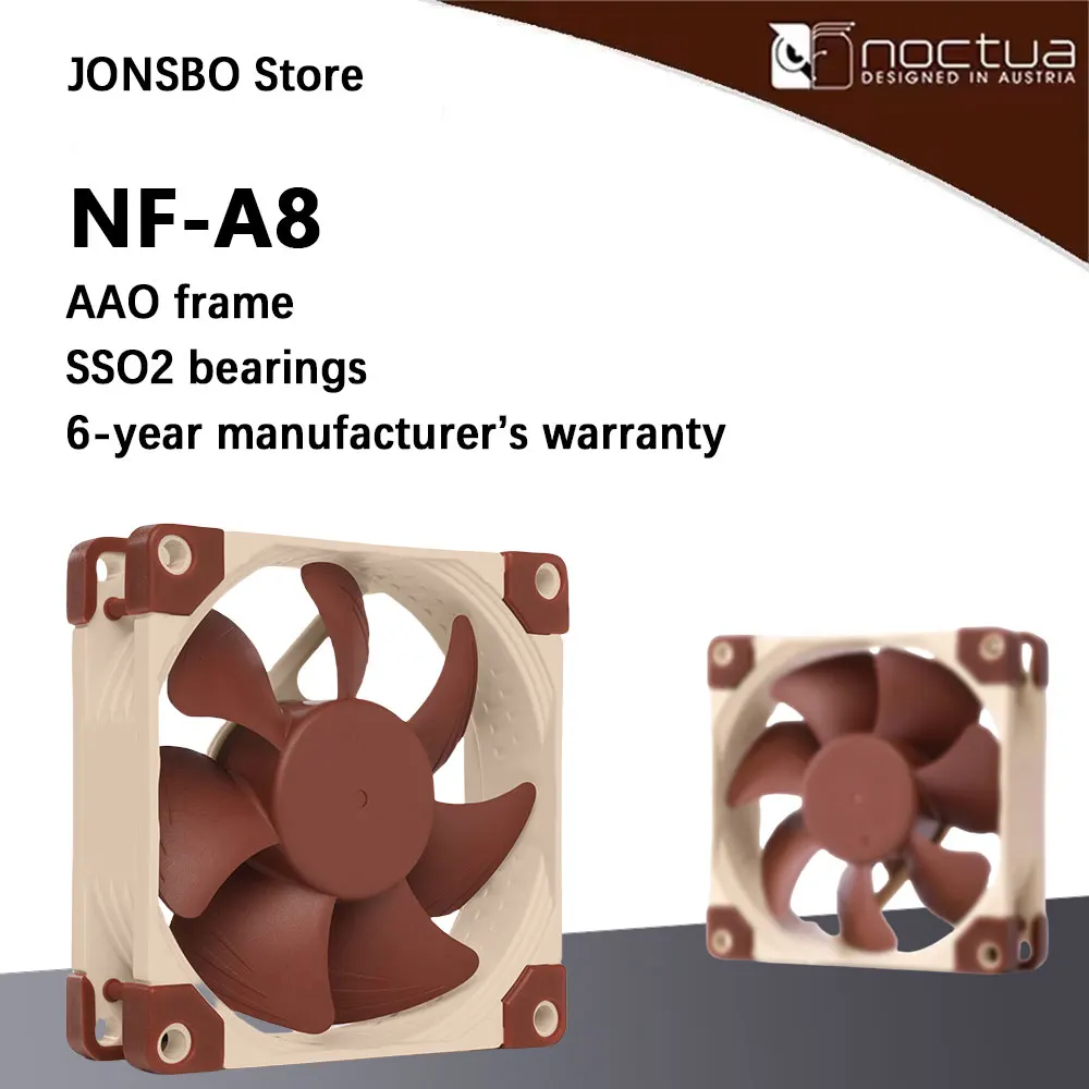 

Noctua NF-A8 80mm 12v/5v Computer Cooling fan 3pin/4pin PWM quiet Radiator fans For PC Case Cooling CPU cooler fan Replace