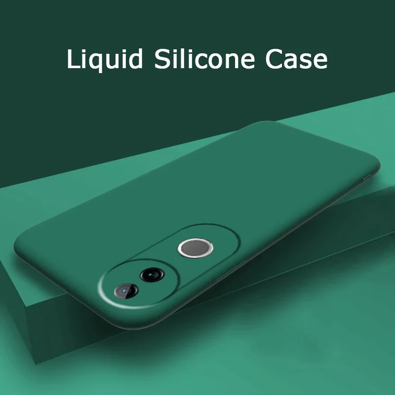 

Skinlee For VIVO V50 Pro 5G Case Solid Color Liquid Silicone Shockproof Cover For VIVO V50 Pro 5G Back Casing