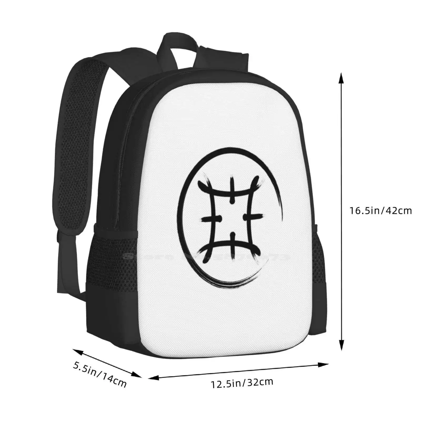 Symbol Of The Samurai mochilas escolares, mochila para portátil de viaje, Samurai Jack Aku, valor Noble, animación Primal Mistry Bushido Light