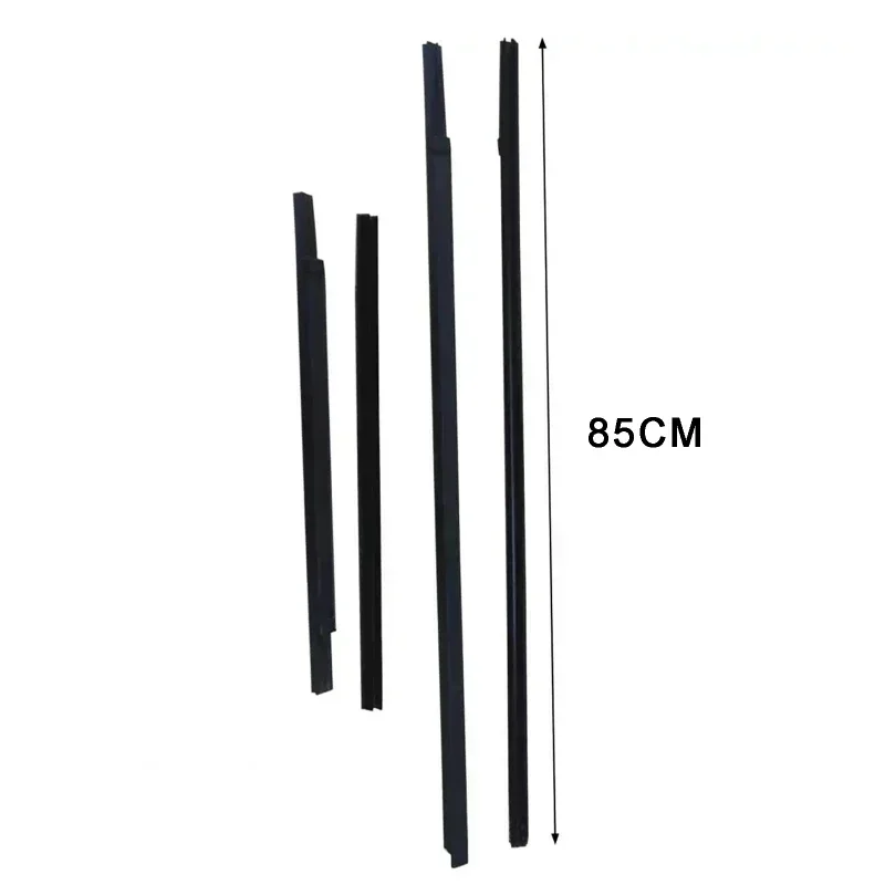 4Pcs Car Side Window Glass Sealing Trim Rubber Weatherstrip Waterproof Pressure Weather Strip For Nissan D22