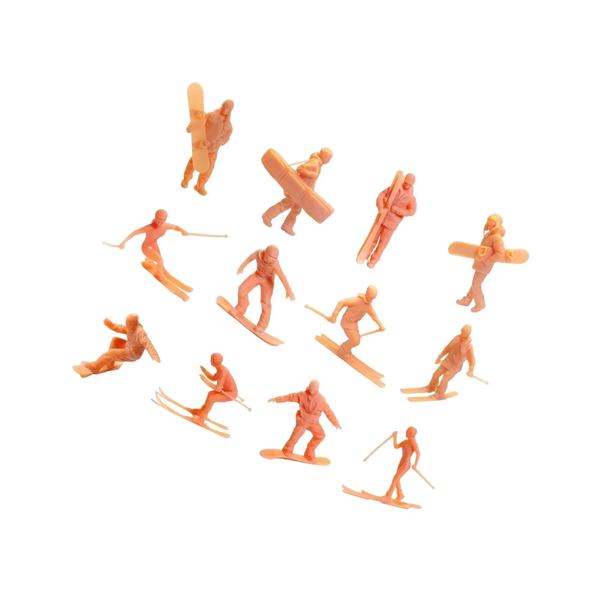 

Skiing Figures Resin Doll Model for DIY Miniatures Garden Desk Decoration 64th