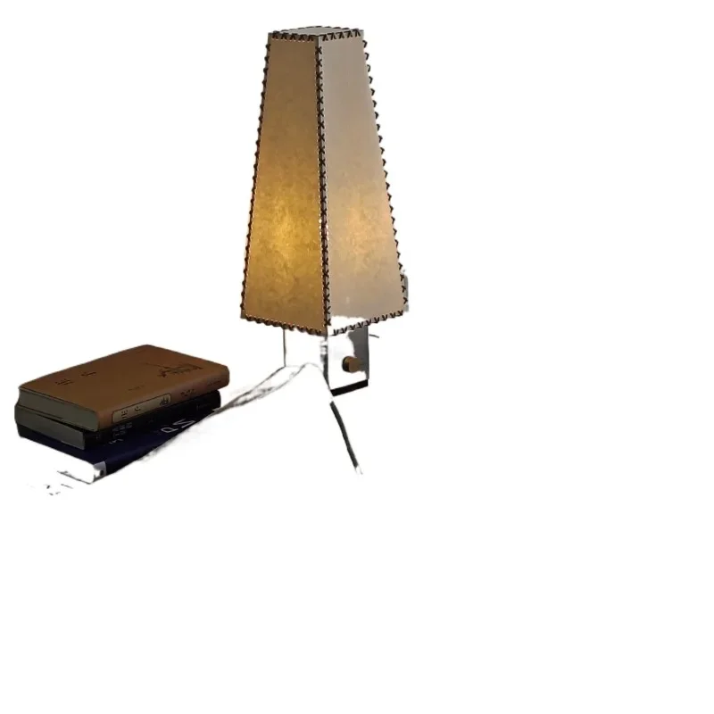 Handmade parchment lampshade, stepless dimming, living room and bedroom