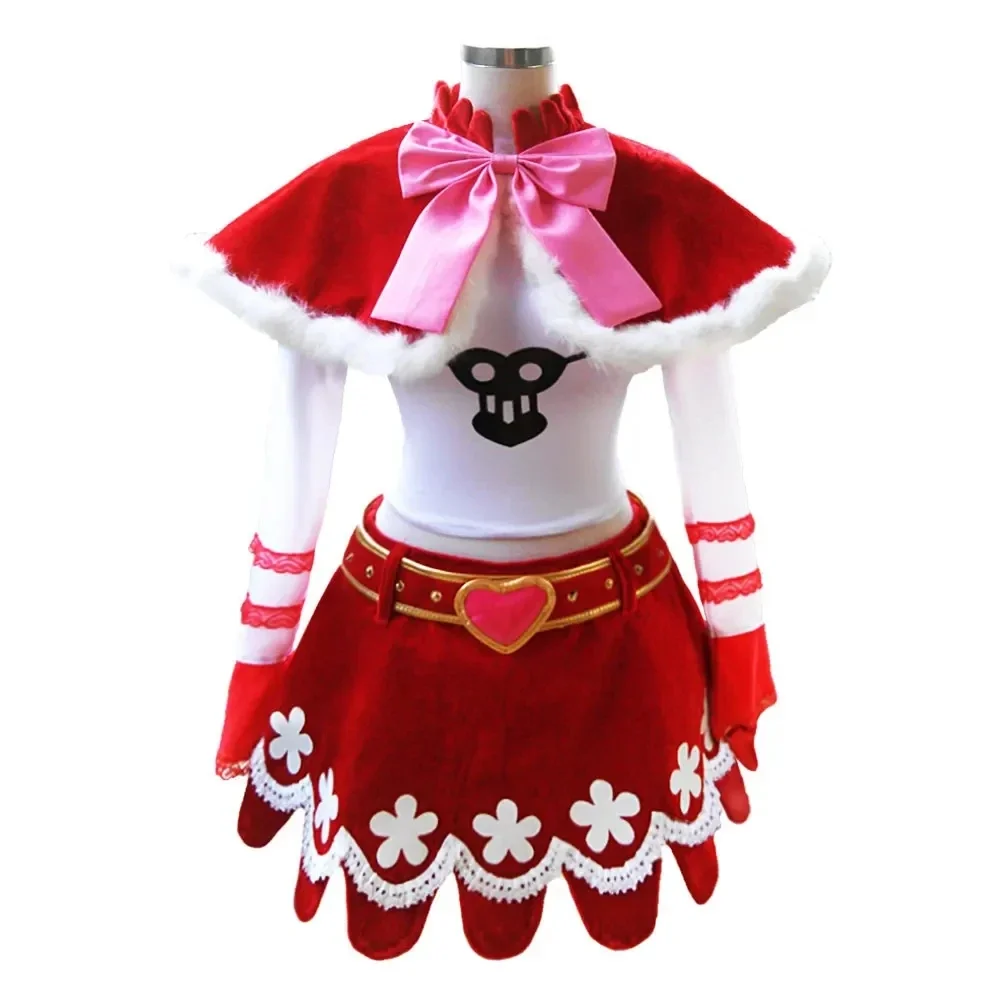 Anime Perona Cosplay Costume Soul Fruit Princess Sexy For Woman Wigs Shawl Skirt Halloween Red Christmas Clothes Uniform Suit