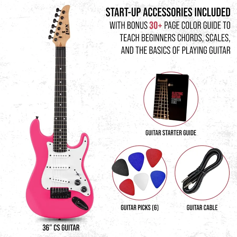 مجموعة جيتار كهربائي CS 30 للمبتدئين المتوسطة والمحترفين تتميز بحجم الجسم من الخشب الصلب والتحكم في النغمة 5 اتجاهات الموافقة المسبقة عن علم
