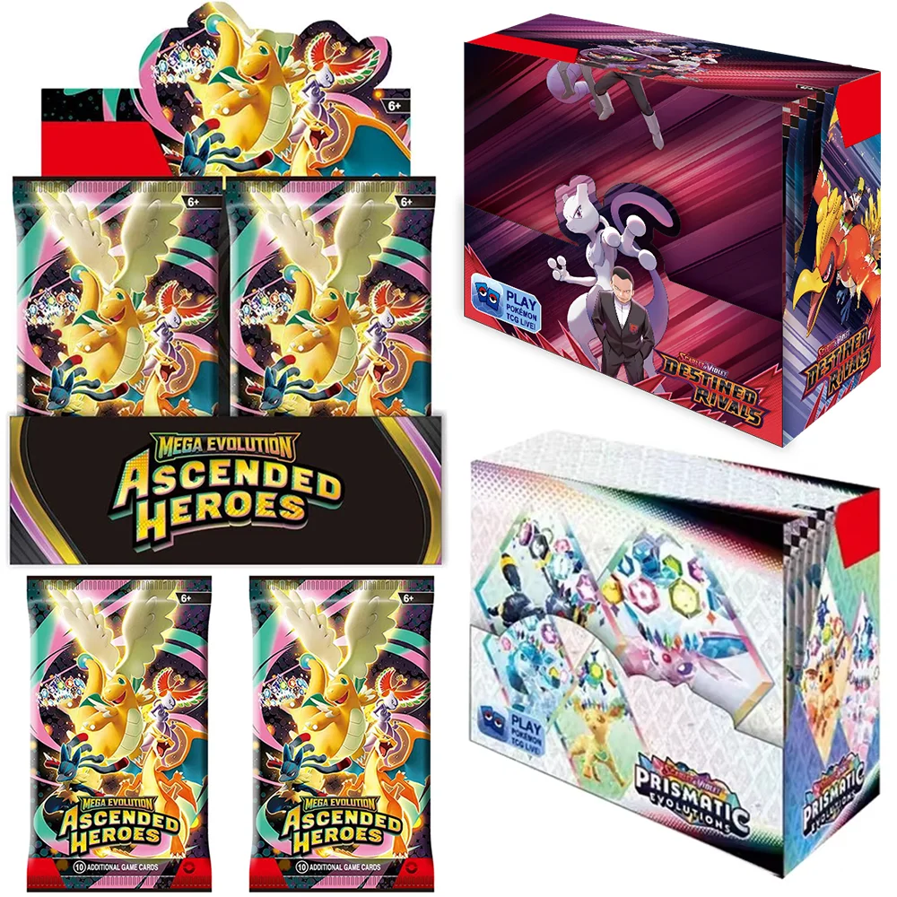 

NEW Pokemon Ascended Heroes Card Prismatic 151 Evolutions English Booster Battle Pokemon Card Game Carte Trading Collection Card