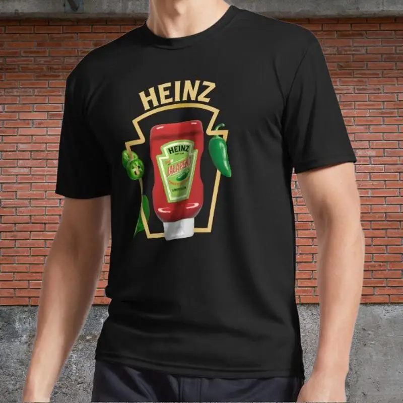 HEINZ TOMATO KETCHUP Camiseta con logo activo para hombre Talla divertida S a 5XL