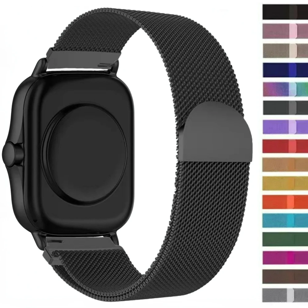 

20mm 22mm Milanese Strap for Amazfit GTR 42 47mm/GTR 4 3/3 Pro/2/2e/GTS/GTS2/mini/3/4 Bracelet Loop Band for Amazfit Bip/Stratos