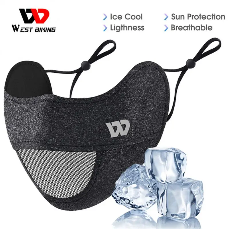 Riding Mask Ice Silk Sunscreen Mask Anti Ultraviolet Breathable Outdoor Eye Protection Cycling Sports Equipment Unisex